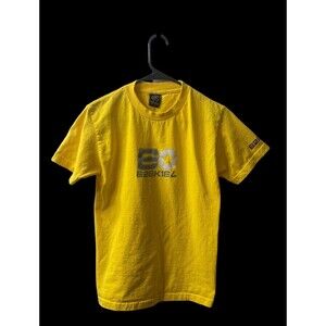 EZEKIEL Clothing Yellow Short Sleeve Cotton Logo Graphic T-shirt Small EUC USA